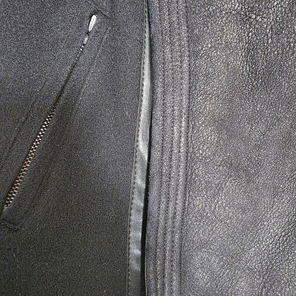 Vince Wool Shearling Jacket Small - image 6